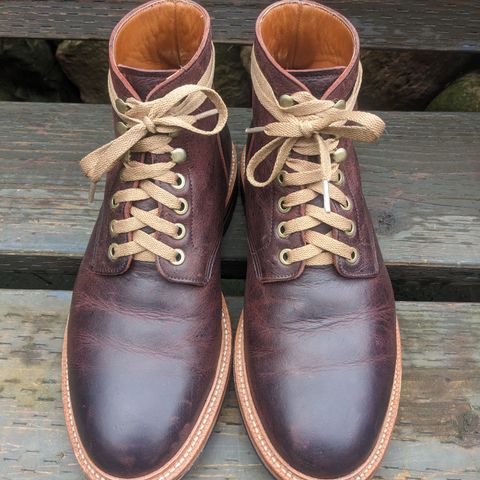 View photo of Grant Stone Diesel Boot in C.F. Stead Dark Burgundy Classic Kudu