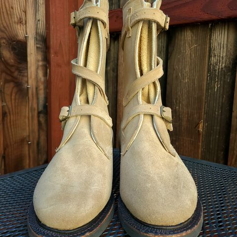 Dehner Tank Boot (Strap) in Tan Calfskin