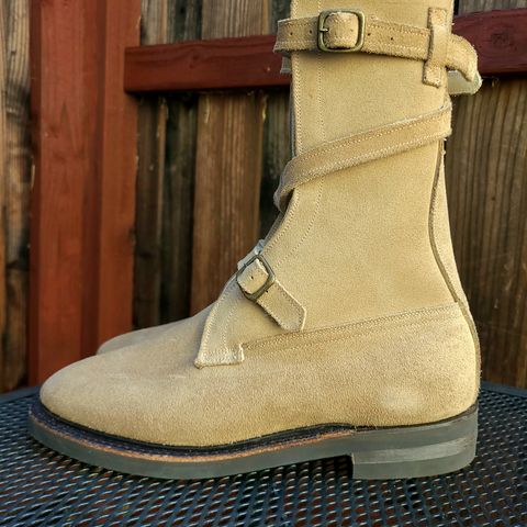 Dehner Tank Boot (Strap) in Tan Calfskin