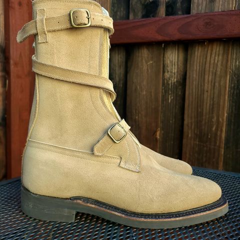 Dehner Tank Boot (Strap) in Tan Calfskin
