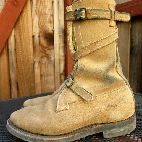 Dehner Tank Boot (Strap) in Tan Calfskin