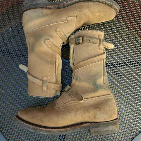 Dehner Tank Boot (Strap) in Tan Calfskin