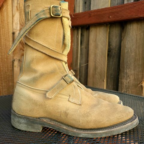 Dehner Tank Boot (Strap) in Tan Calfskin