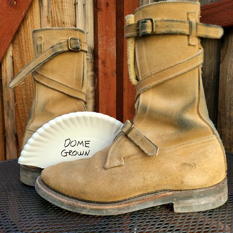 Dehner Tank Boot (Strap) in Tan Calfskin