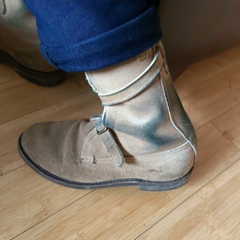 Dehner Tank Boot (Strap) in Tan Calfskin