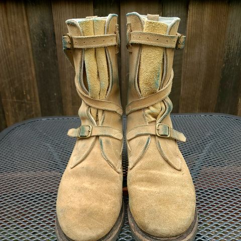 Dehner Tank Boot (Strap) in Tan Calfskin