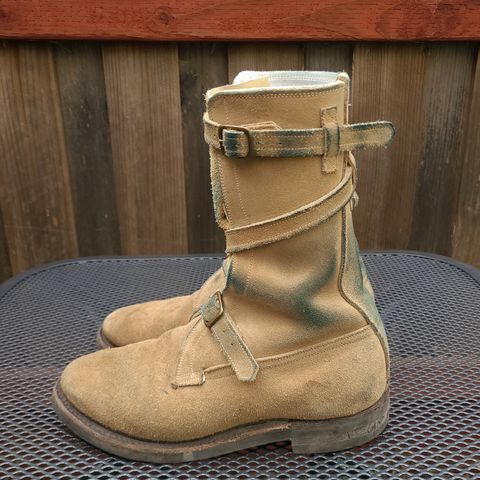 Dehner Tank Boot (Strap) in Tan Calfskin