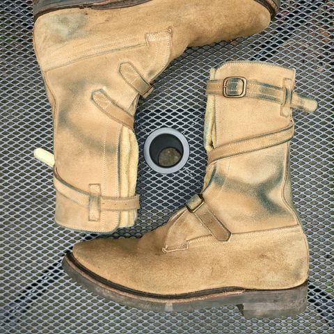 Dehner Tank Boot (Strap) in Tan Calfskin