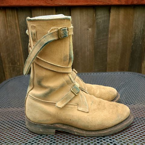 Dehner Tank Boot (Strap) in Tan Calfskin