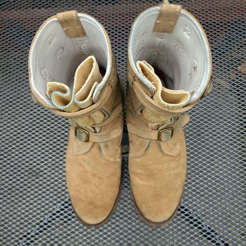 Dehner Tank Boot (Strap) in Tan Calfskin