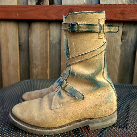 Dehner Tank Boot (Strap) in Tan Calfskin