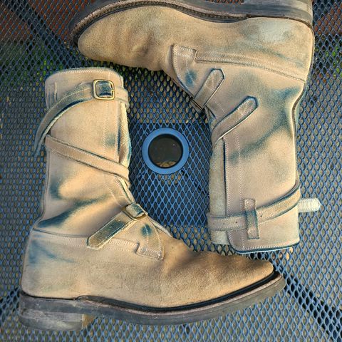 Dehner Tank Boot (Strap) in Tan Calfskin