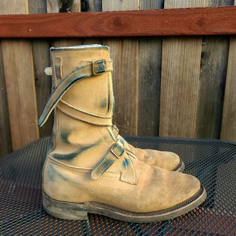 Dehner Tank Boot (Strap) in Tan Calfskin