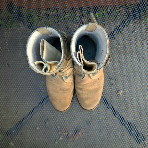 Dehner Tank Boot (Strap) in Tan Calfskin