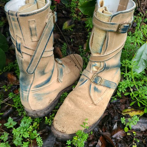 Dehner Tank Boot (Strap) in Tan Calfskin