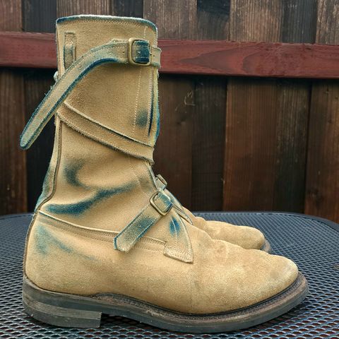 Dehner Tank Boot (Strap) in Tan Calfskin