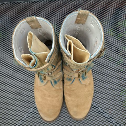 Dehner Tank Boot (Strap) in Tan Calfskin