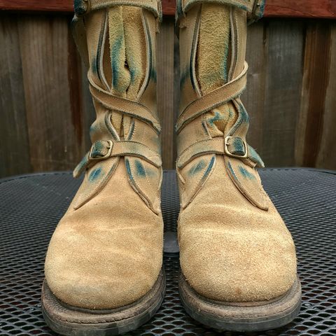 Dehner Tank Boot (Strap) in Tan Calfskin