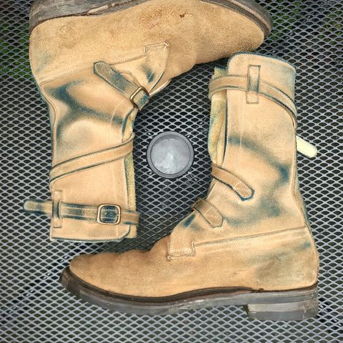 Dehner Tank Boot (Strap) in Tan Calfskin