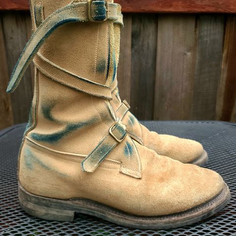 Dehner Tank Boot (Strap) in Tan Calfskin