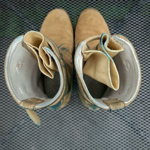 Dehner Tank Boot (Strap) in Tan Calfskin