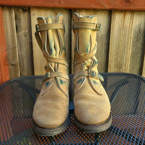 Dehner Tank Boot (Strap) in Tan Calfskin