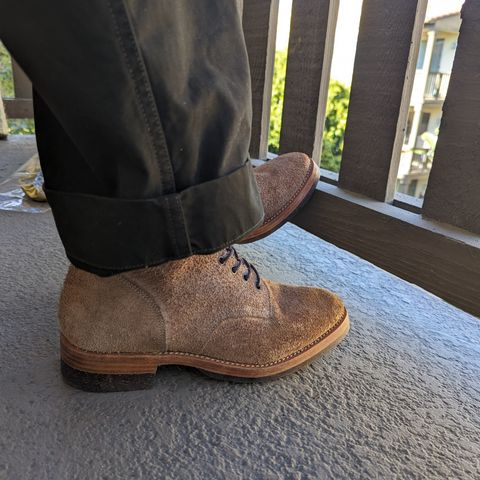 Jakkrabbits Officer Boots in Heritage Natural Vegetable Tanned Roughout