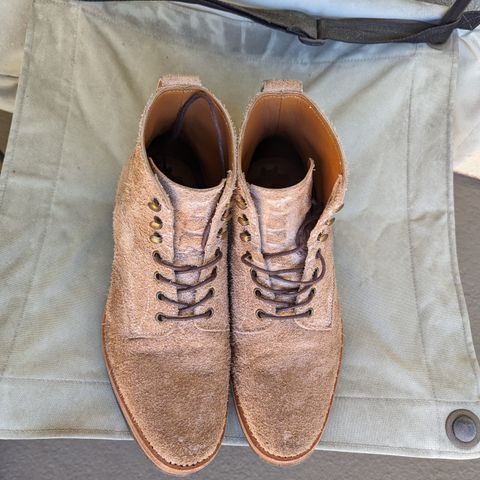 Jakkrabbits Officer Boots in Heritage Natural Vegetable Tanned Roughout