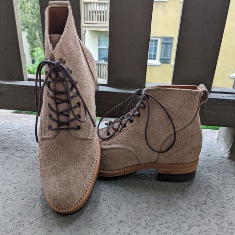 Jakkrabbits Officer Boots in Heritage Natural Vegetable Tanned Roughout