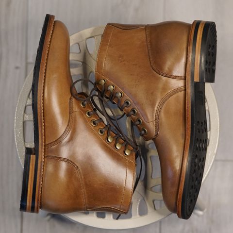 Grant Stone Nora Boot in Horween Dune Chromexcel