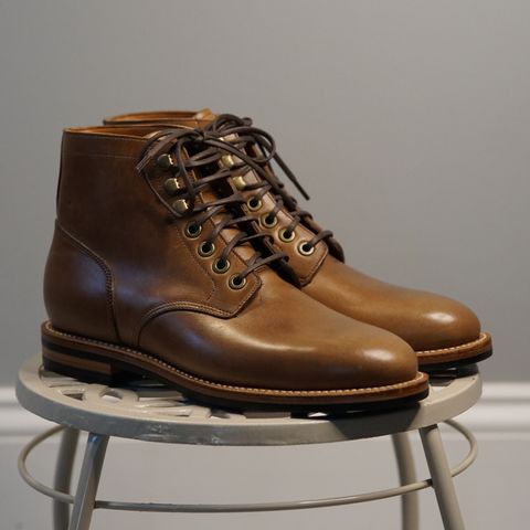 Grant Stone Nora Boot in Horween Dune Chromexcel