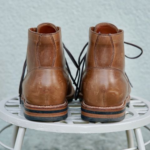 View photo of Grant Stone Nora Boot in Horween Dune Chromexcel