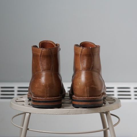 View photo of Grant Stone Nora Boot in Horween Dune Chromexcel