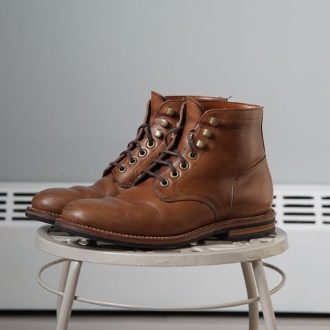 View photo of Grant Stone Nora Boot in Horween Dune Chromexcel