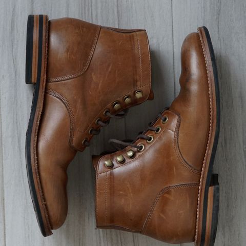 View photo of Grant Stone Nora Boot in Horween Dune Chromexcel