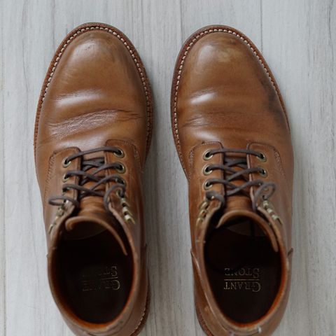 View photo of Grant Stone Nora Boot in Horween Dune Chromexcel