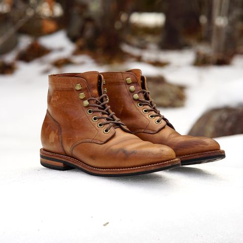 View photo of Grant Stone Nora Boot in Horween Dune Chromexcel