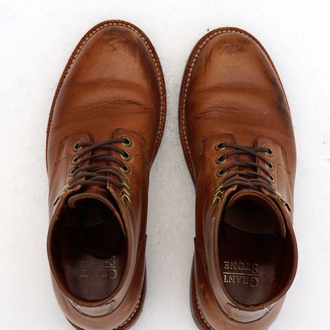 View photo of Grant Stone Nora Boot in Horween Dune Chromexcel