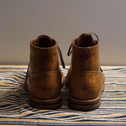 View photo of Grant Stone Nora Boot in Horween Dune Chromexcel