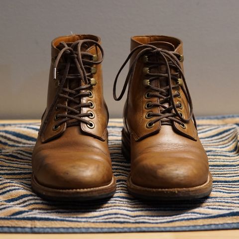 View photo of Grant Stone Nora Boot in Horween Dune Chromexcel