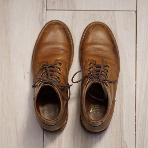 View photo of Grant Stone Nora Boot in Horween Dune Chromexcel