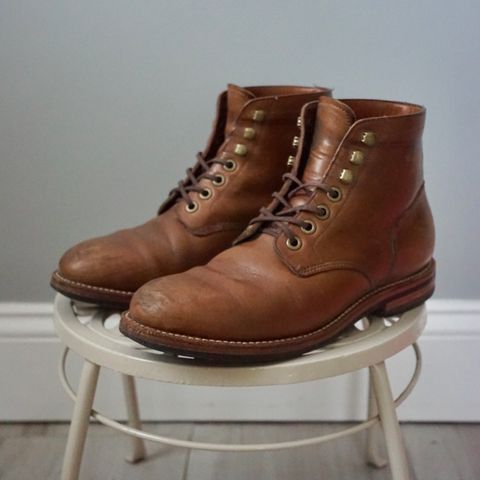 Grant Stone Nora Boot in Horween Dune Chromexcel