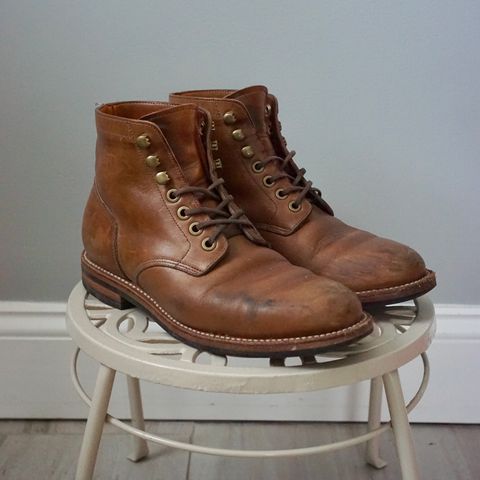 Grant Stone Nora Boot in Horween Dune Chromexcel