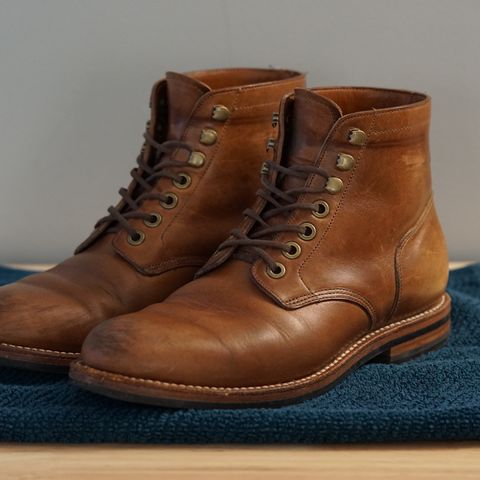 Grant Stone Nora Boot in Horween Dune Chromexcel