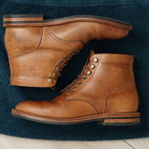 Grant Stone Nora Boot in Horween Dune Chromexcel