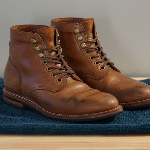 Grant Stone Nora Boot in Horween Dune Chromexcel
