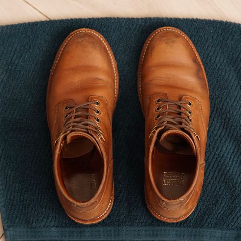 Grant Stone Nora Boot in Horween Dune Chromexcel