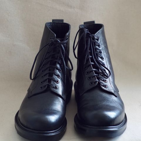 View photo of Unmarked All Purpose Boots in Cisne Black Vegetable-Tanned Bison