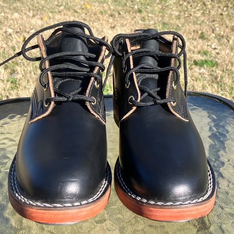 View photo of Nicks Comstock in Horween Black Chromexcel