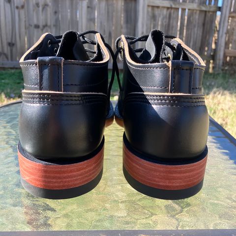 View photo of Nicks Comstock in Horween Black Chromexcel